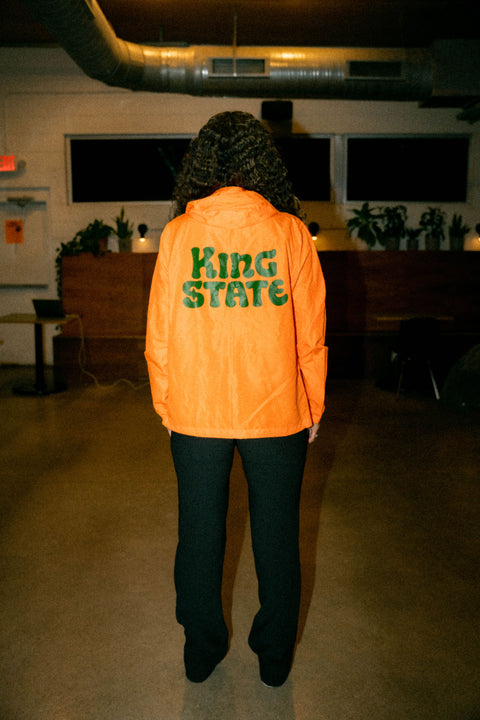 King State Safety Orange Hooded Jacket
